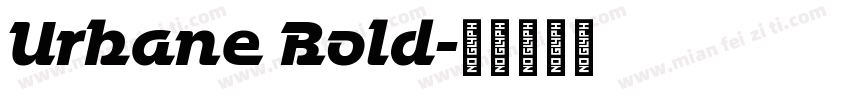 Urbane Bold字体转换